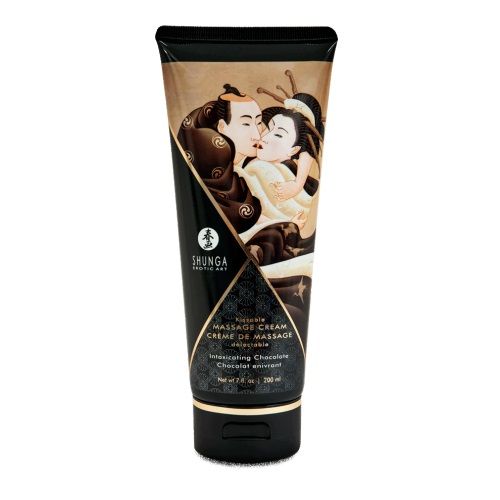Массажный крем для тела с ароматом шоколада Intoxicating Chocolate - 200 мл. - Shunga - купить с доставкой в Люберцах