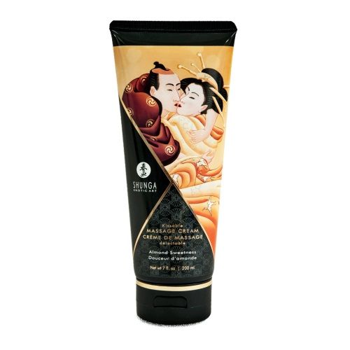 Массажный крем для тела с ароматом миндаля Almond Sweetness - 200 мл. - Shunga - купить с доставкой в Люберцах