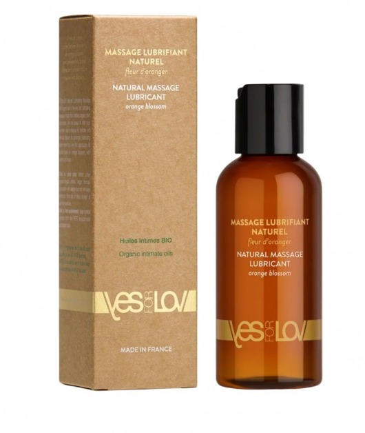 Натуральная массажная смазка Natural Lubricant Orange Blossom - 100 мл. - YESforLOV - купить с доставкой в Люберцах