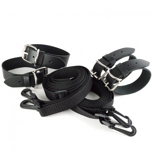 Черный комплект для растяжки на кровати «Новичок» - Sitabella - купить с доставкой в Люберцах