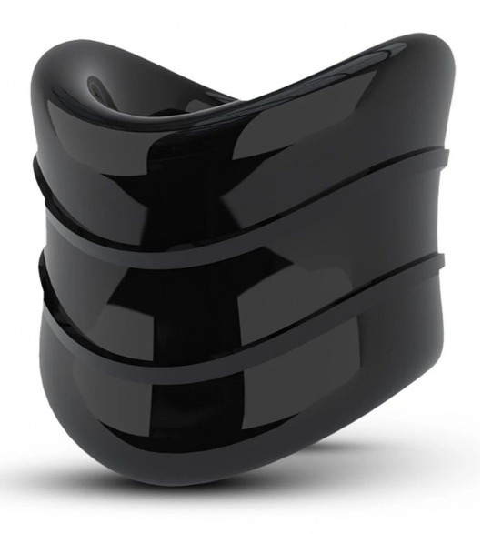 Черное эрекционное кольцо на мошонку Beef Ball Stretcher Snug X Long - Blush Novelties - в Люберцах купить с доставкой