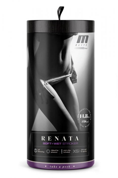 Маструбатор-вагина с вибрацией Soft   Wet Renata Realistic Tan Masturbator - Blush Novelties - в Люберцах купить с доставкой
