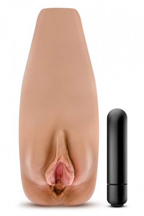 Маструбатор-вагина с вибрацией Soft   Wet Renata Realistic Tan Masturbator - Blush Novelties - в Люберцах купить с доставкой