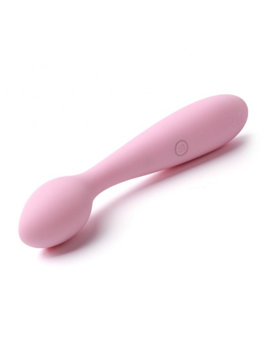 Нежно-розовый клиторальный вибратор Keri Pale Pink - 17 см. - Svakom