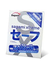 Презерватив Sagami Xtreme Ultrasafe с двойным количеством смазки - 1 шт. - Sagami - купить с доставкой в Люберцах