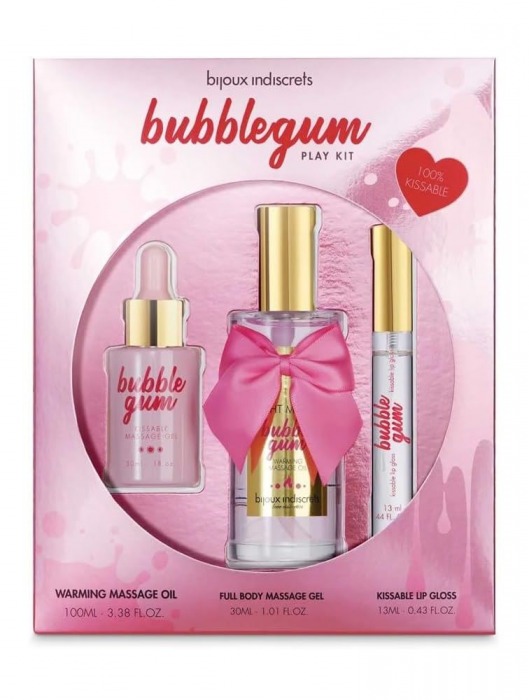 Набор средств для массажа и ласк Bubblegum Play Kit - Bijoux Indiscrets - купить с доставкой в Люберцах