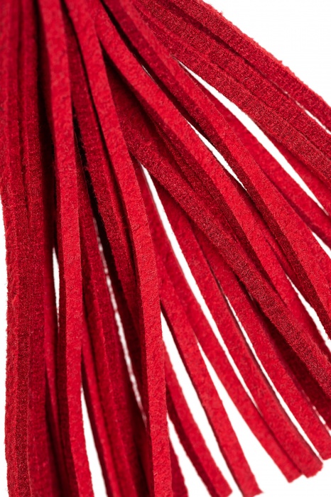 Зажимы на соски «Вилки» с красными кисточками из замши - Pecado - купить с доставкой в Люберцах