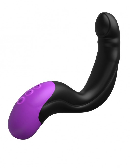 Черно-фиолетовый вибромассажёр простаты Hyper-Pulse P-Spot Massager - Pipedream - в Люберцах купить с доставкой