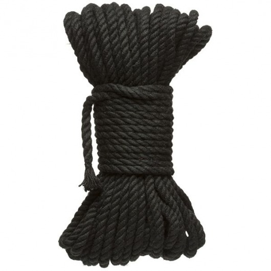 Черная верёвка для связывания и фиксации Bind Tie - 15,24 м. - Doc Johnson - купить с доставкой в Люберцах