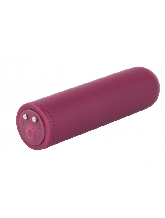 Сливовая вибропуля Java - 7,8 см. - Lola Games