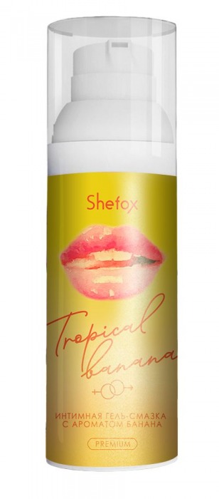 Интимная гель-смазка Shefox Premium «Тропический банан» - 50 мл. - Shefox - купить с доставкой в Люберцах