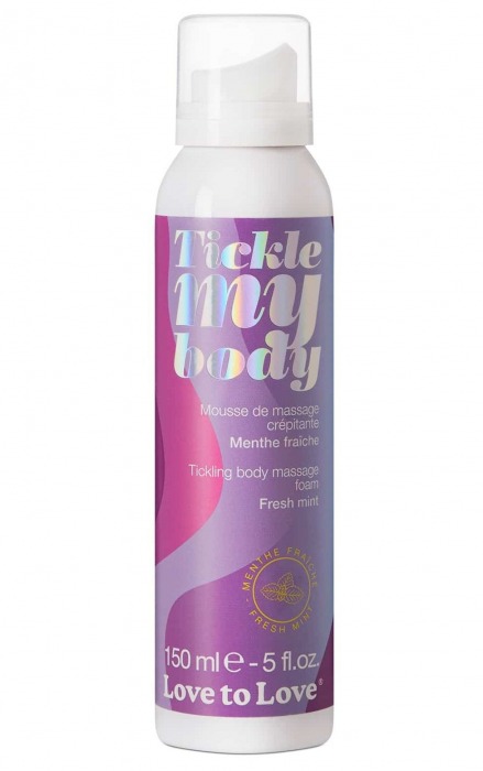 Массажная хрустящая пенка Tickle My Body Fresh Mint с ароматом мяты - 150 мл. - Love to Love - купить с доставкой в Люберцах