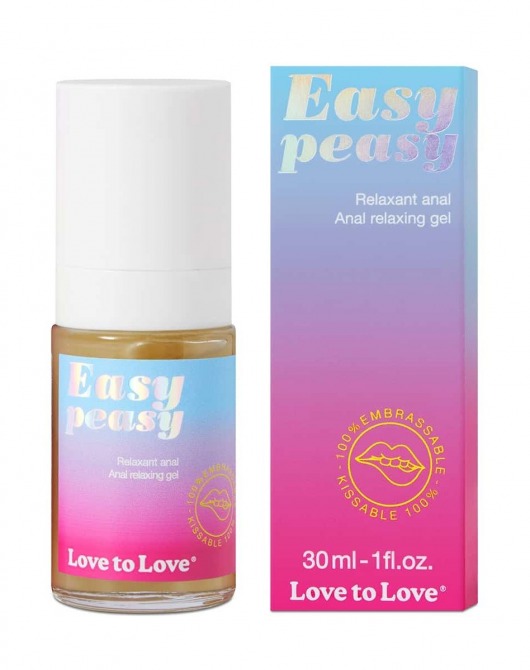 Анальный расслабляющий гель Easy Peasy - 30 мл. - Love to Love - купить с доставкой в Люберцах
