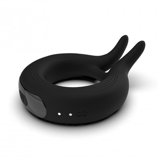 Черное эрекционное кольцо Marry Me Rechargeable Vibrating Cockring - Adrien Lastic - в Люберцах купить с доставкой