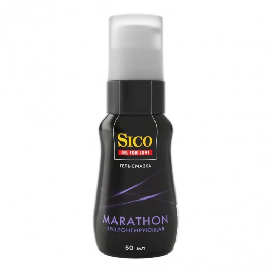 Пролонгирующая гель-смазка Sico Marathon - 50 мл. - Sico - купить с доставкой в Люберцах
