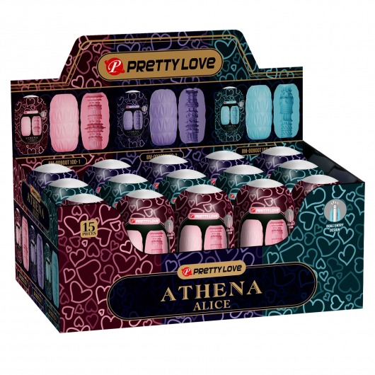 Набор из 15 мастурбаторов Athena Alice - Baile - в Люберцах купить с доставкой