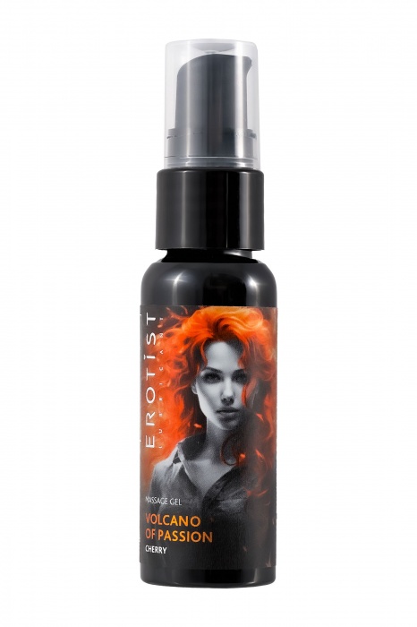 Гель с эффектом вибрации Volcano Of Passion со вкусом вишни - 25 мл. - Erotist Lubricants - купить с доставкой в Люберцах