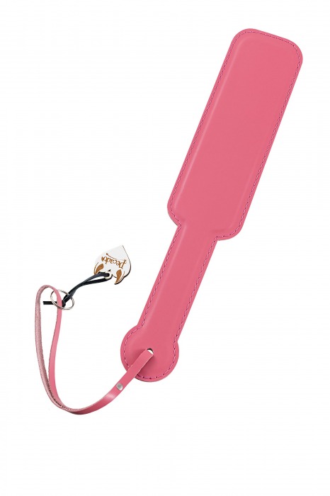 Розовый кожаный пэддл - 37 см. - Pecado - купить с доставкой в Люберцах