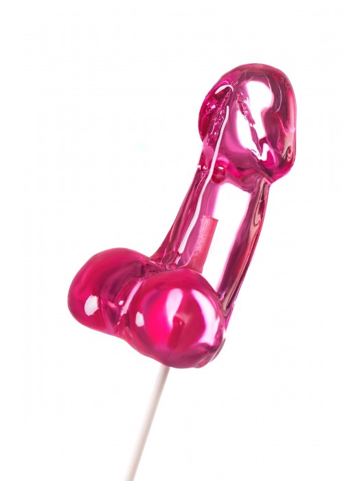 Розовый леденец в форме члена со вкусом айриш крим - 80 гр. - Sosuчki - купить с доставкой в Люберцах