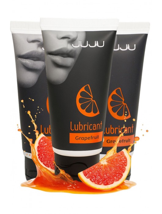 Набор из 3 съедобных лубрикантов JUJU со вкусом грейпфрута - JuJu - купить с доставкой в Люберцах