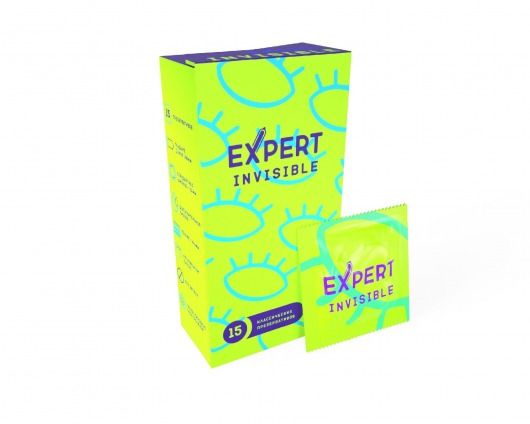 Ультратонкие презервативы Expert Invisible - 15 шт. - Expert - купить с доставкой в Люберцах
