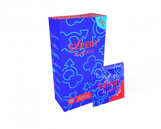 Презервативы увеличенного размера Expert Classic XXL - 15 шт. - Expert - купить с доставкой в Люберцах