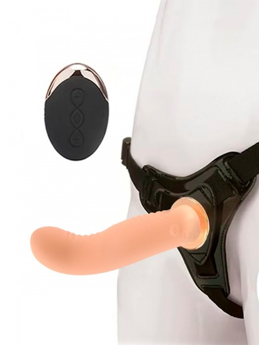 Женский вибрострапон со съемной насадкой и пультом ДУ - Erokay - купить с доставкой в Люберцах