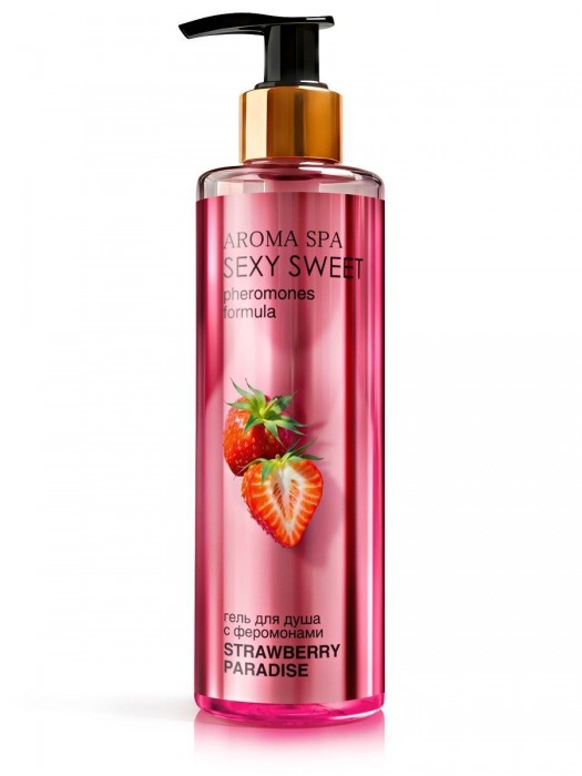 Гель для душа с феромонами и ароматом клубники Strawberry Paradise - 200 мл. -  - Магазин феромонов в Люберцах