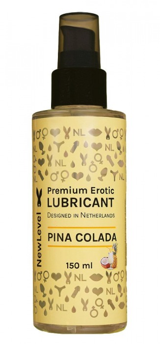 Ароматизированный лубрикант на водной основе NewLevel Pina Colada - 150 мл. - NewLevel - купить с доставкой в Люберцах