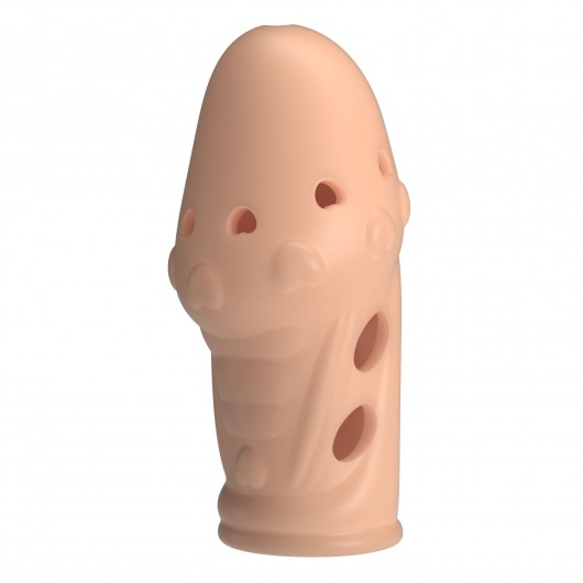 Телесная насадка на пенис Booker - 8 см. - Baile - в Люберцах купить с доставкой