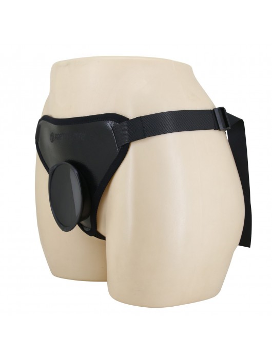 Черные трусики харнесс с платформой Caludio I - Baile - купить с доставкой в Люберцах