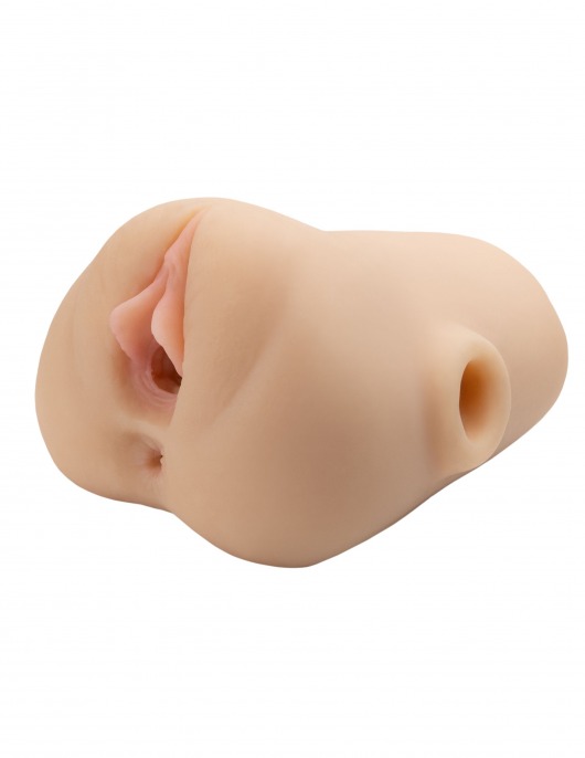 Телесный мастурбатор с вибрацией Double Pounder Vibrating Squeeze Stroker - Pipedream - в Люберцах купить с доставкой