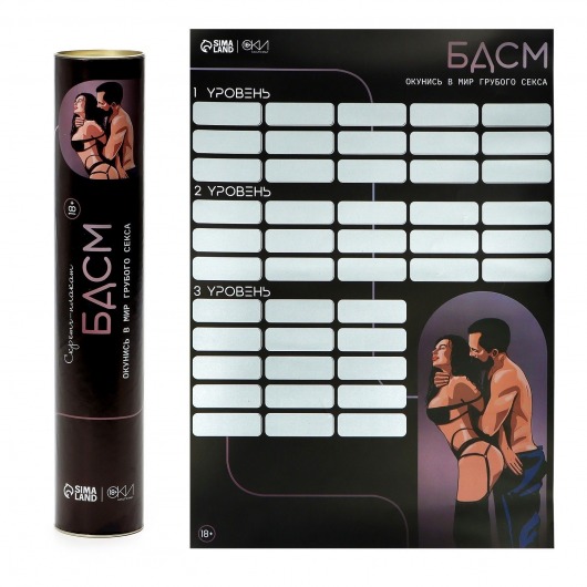 Плакат для двоих со скретч-слоем «БДСМ» - Сима-Ленд - купить с доставкой в Люберцах