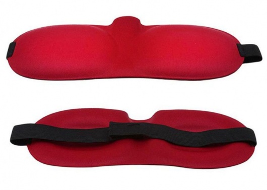 Красная глухая маска на резинке - Sitabella - купить с доставкой в Люберцах