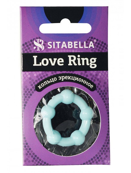 Цветное эрекционное кольцо Love Ring с бусинами - Sitabella - в Люберцах купить с доставкой