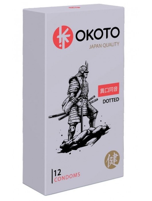 Точечные презервативы OKOTO Dotted - 12 шт. - Sitabella - купить с доставкой в Люберцах
