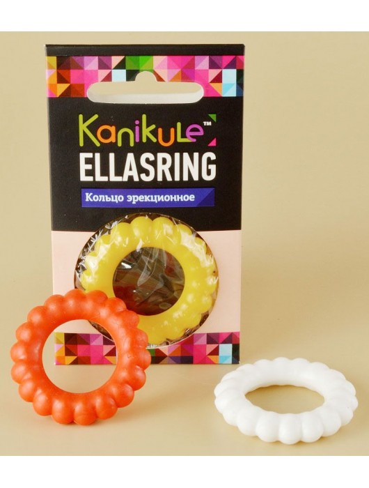 Цветное рельефное эрекционное кольцо Ellasring - Sitabella - в Люберцах купить с доставкой