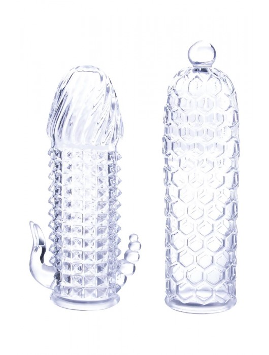 Набор из 2 прозрачных насадок на член Seductive Tickler Sleeves Set - NMC - в Люберцах купить с доставкой