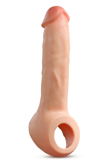 Телесная насадка-удлинитель Thrive 8.75 Inch Realistic Penis Extender Sleeve - 22,2 см. - Blush Novelties - в Люберцах купить с доставкой