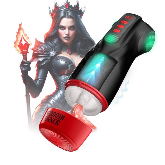 Интерактивный мастурбатор Raven с вакуумом, вибрацией и подсветкой - Shots Media BV - в Люберцах купить с доставкой