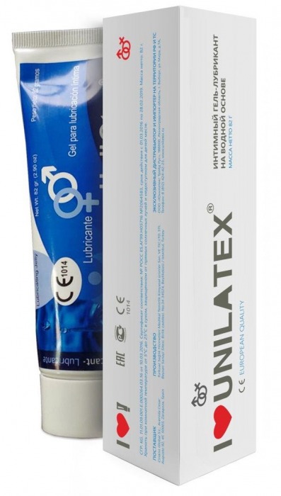 Лубрикант на водной основе Unilatex Gel - 80 мл. - Unilatex - купить с доставкой в Люберцах