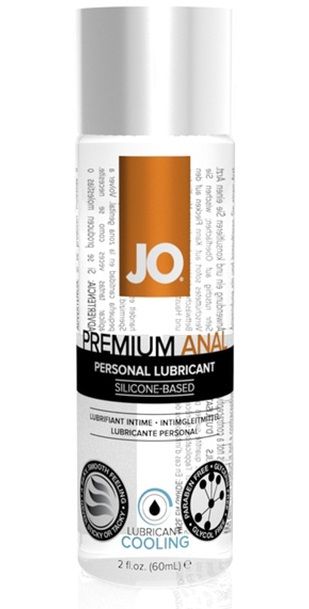 Анальный охлаждающий лубрикант на силиконовой основе JO PREMIUM ANAL COOLING - 60 мл. - System JO - купить с доставкой в Люберцах