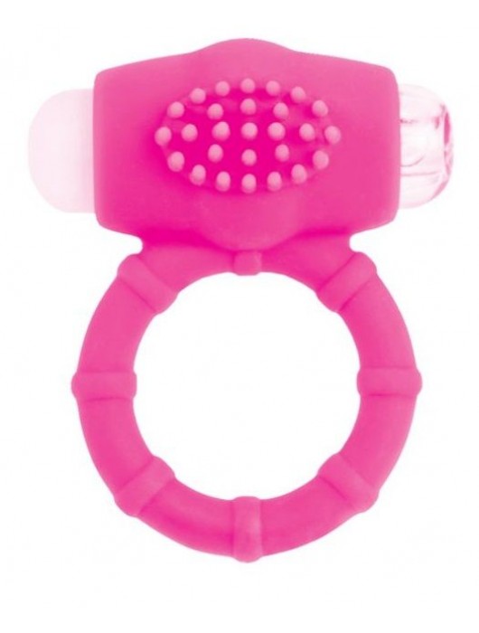 Розовое эрекционное виброкольцо A-toys - A-toys - в Люберцах купить с доставкой