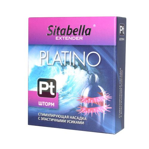 Стимулирующая насадка со спиралью из усиков Platino  Шторм - Sitabella - купить с доставкой в Люберцах