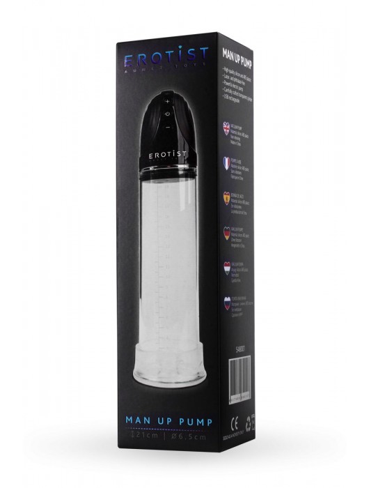Автоматическая вакуумная помпа Man up pump - Erotist Adult Toys - в Люберцах купить с доставкой