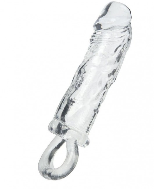 Прозрачная насадка с петлёй для фиксации - 14 см. - ToyFa - в Люберцах купить с доставкой