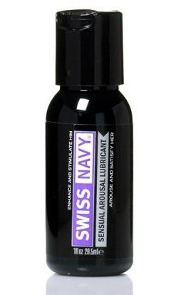 Возбуждающий гель-лубрикант на водной основе Sensual Arousal Lubricant  - 29,5 мл. - Swiss navy - купить с доставкой в Люберцах