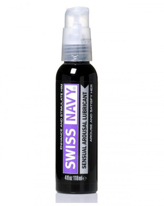 Возбуждающий гель-лубрикант на водной основе Sensual Arousal Lubricant  - 118 мл. - Swiss navy - купить с доставкой в Люберцах
