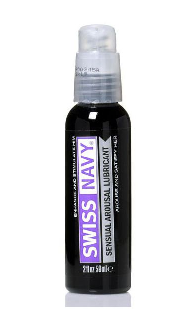 Возбуждающий гель-лубрикант на водной основе Sensual Arousal Lubricant - 59 мл. - Swiss navy - купить с доставкой в Люберцах