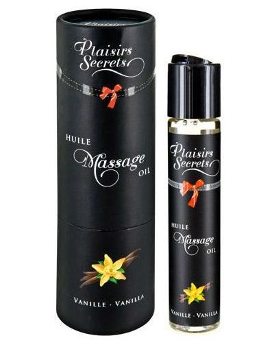 Массажное масло с ароматом ванили Huile de Massage Gourmande Vanille - 59 мл. - Plaisir Secret - купить с доставкой в Люберцах